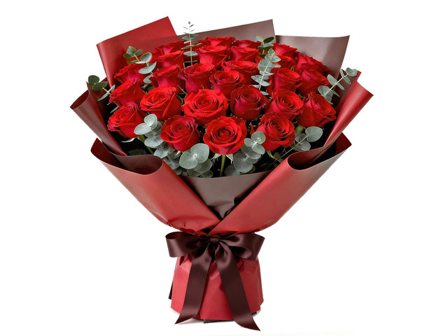 花店花束 - 30枝紅玫瑰花束 RD47 - B2S1126A2 Photo